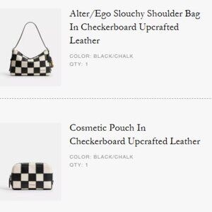 Coach Coachtopia Alter/Ego – Slouchy Shoulder Bag + Cosmetic Pouch - NWT